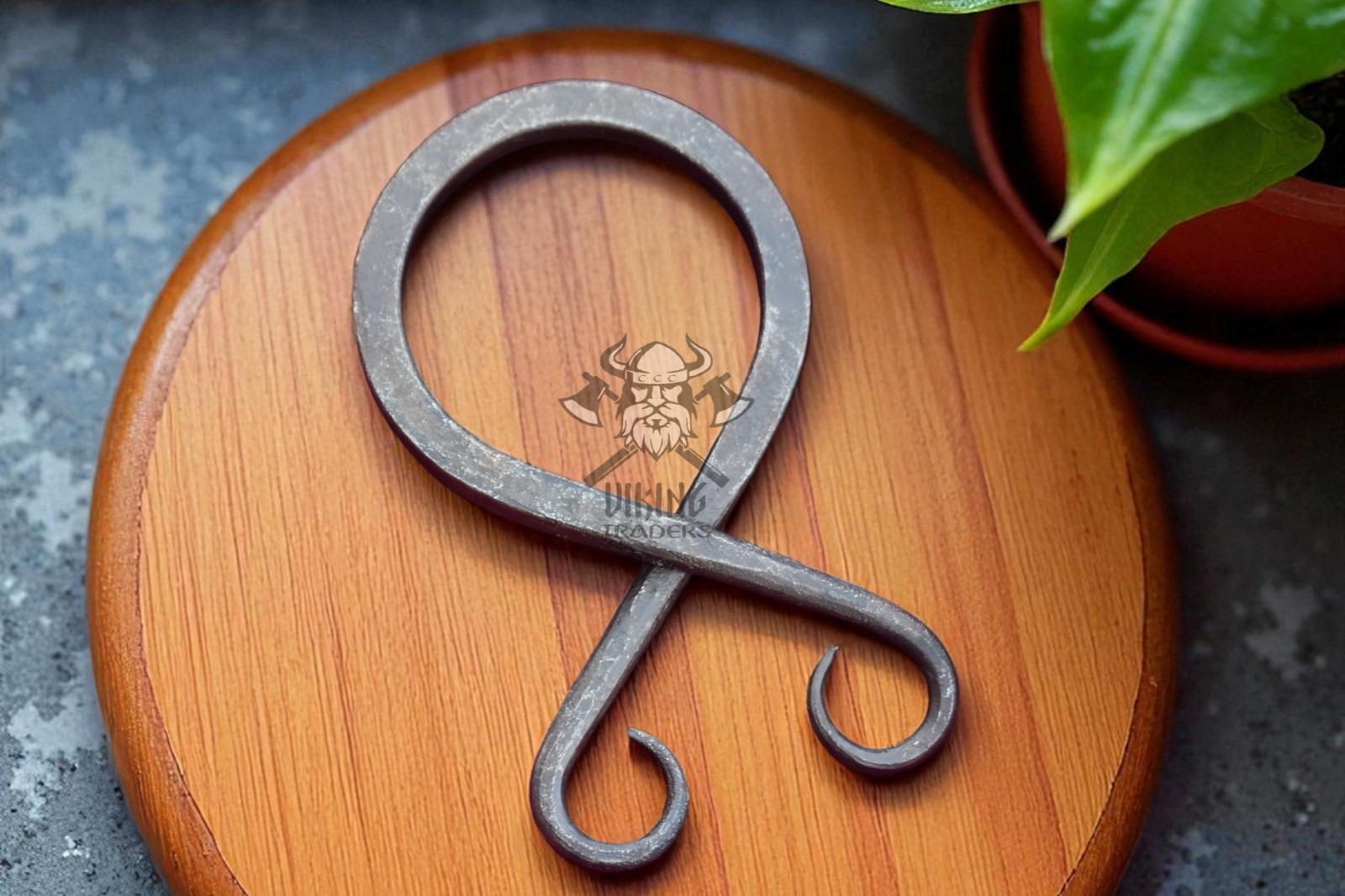 Hand Forged Medieval Troll Cross Belt Buckle – Viking Norse Iron Art Accessory