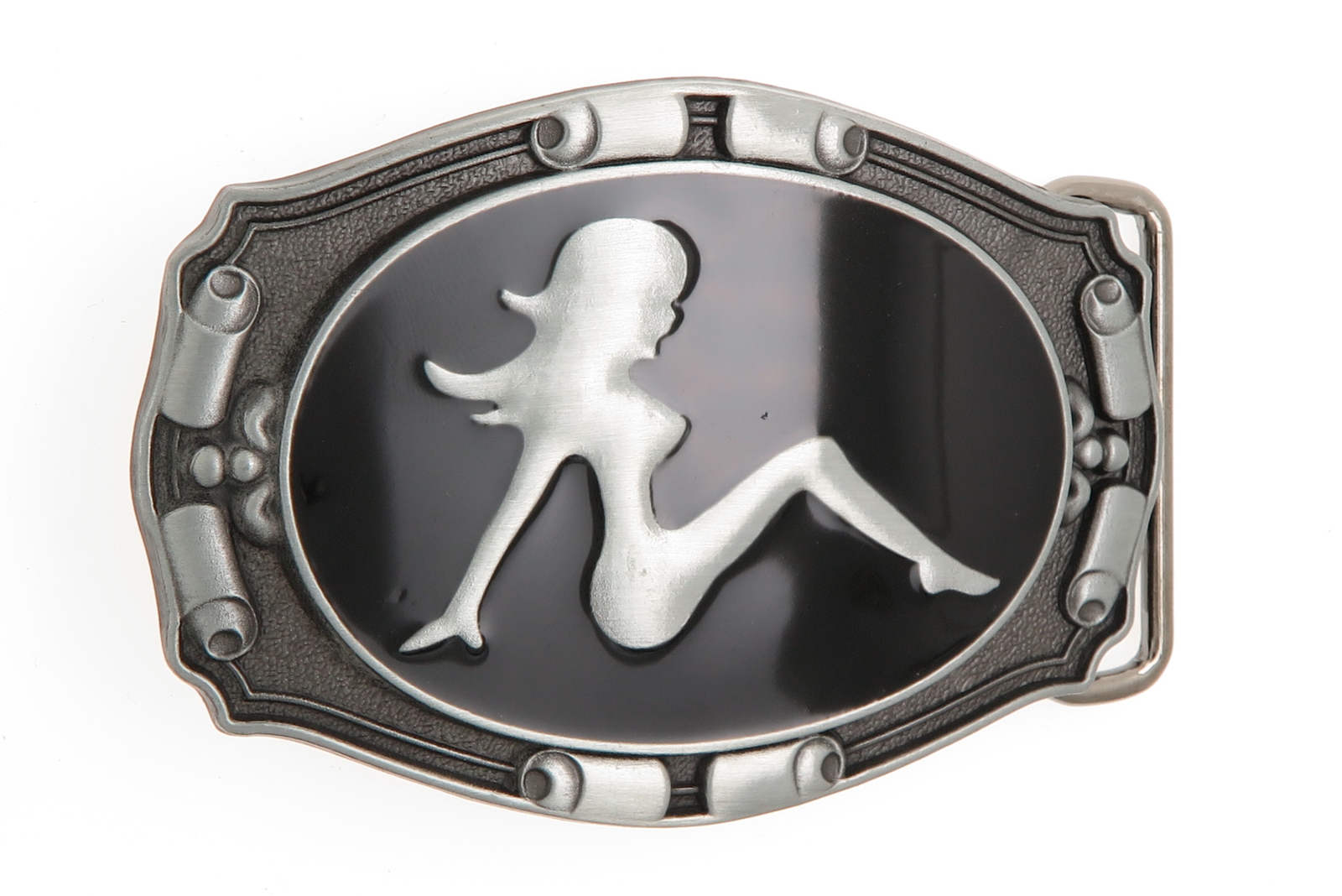Trucker Mud Flap Girl Metal Belt Buckle