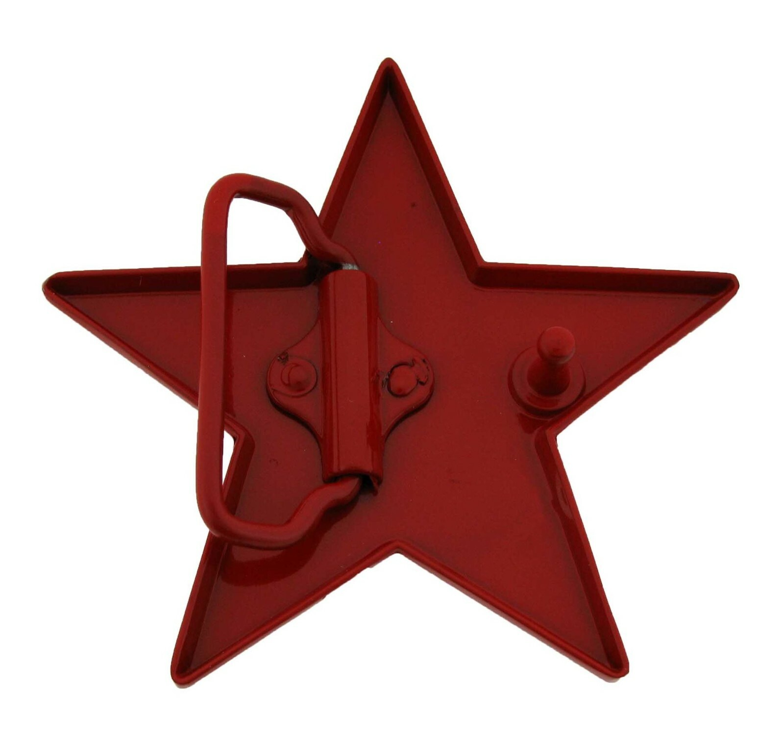 Love Red Color Star Belt Buckle Metal Plain Finished Punk Rock Men Women New