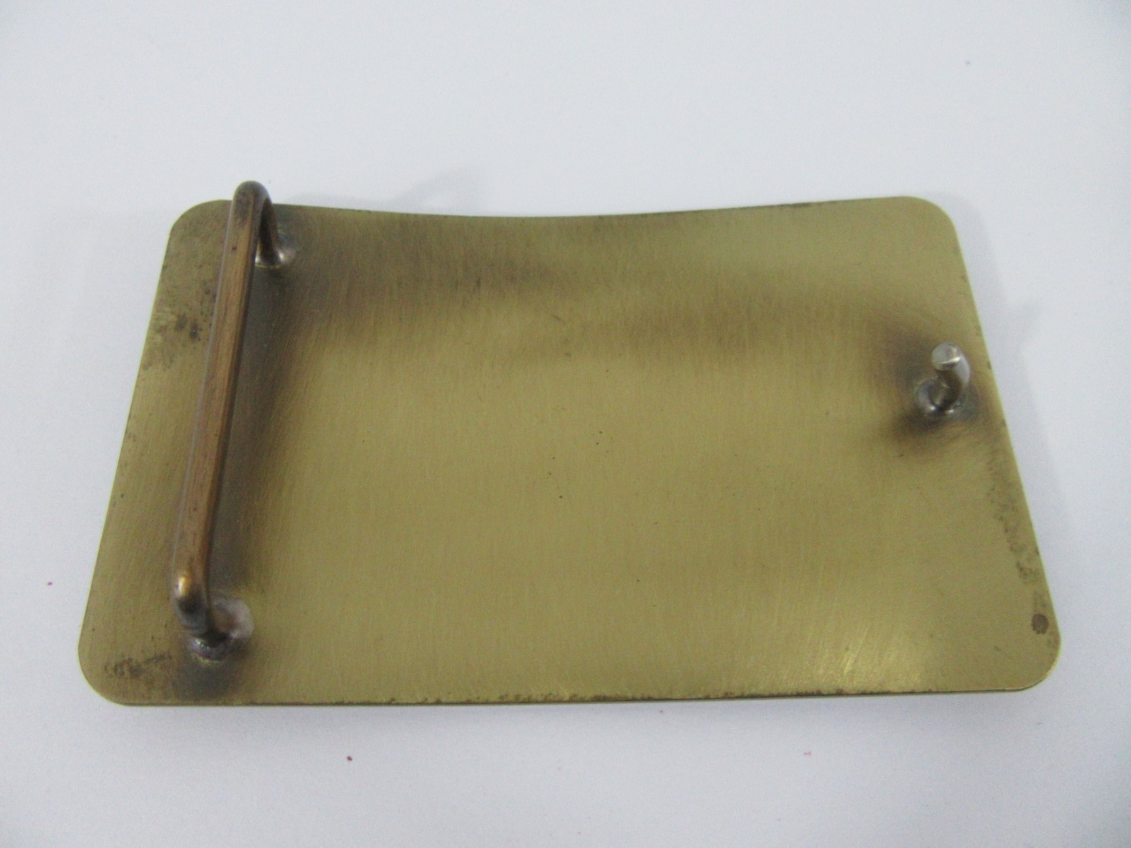 Vintage 1960&rsquo;s DuPont Solid Brass Metal Belt Buckle – Western Style