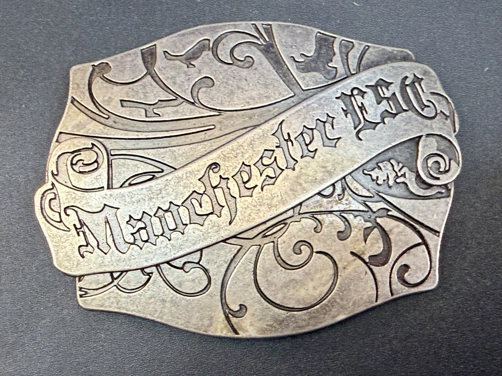 Manchester ESC Clothing Company Vintage Silver Color Belt Buckle