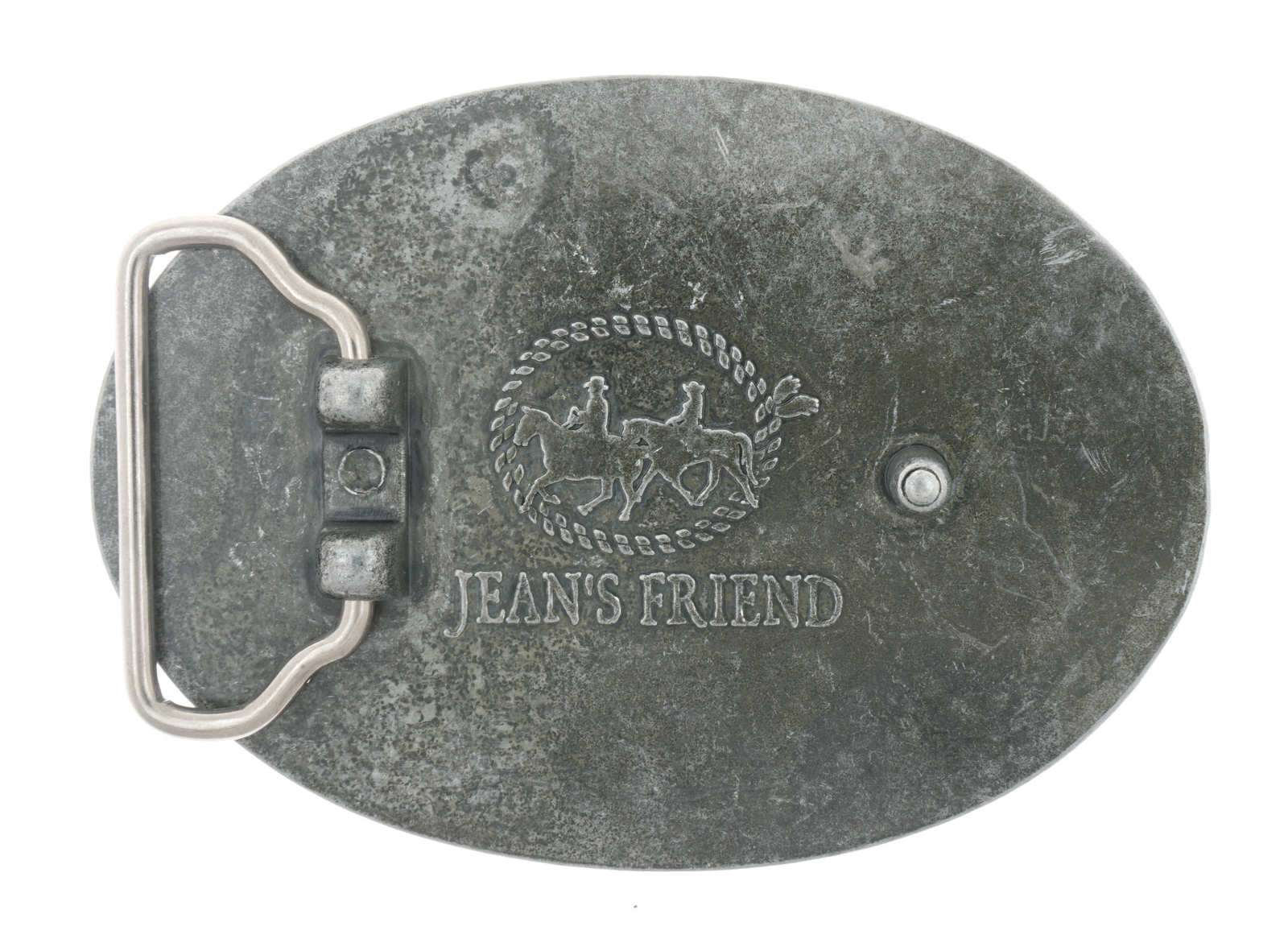 Saint St. Christopher Protect Us Christian Metal Belt Buckle