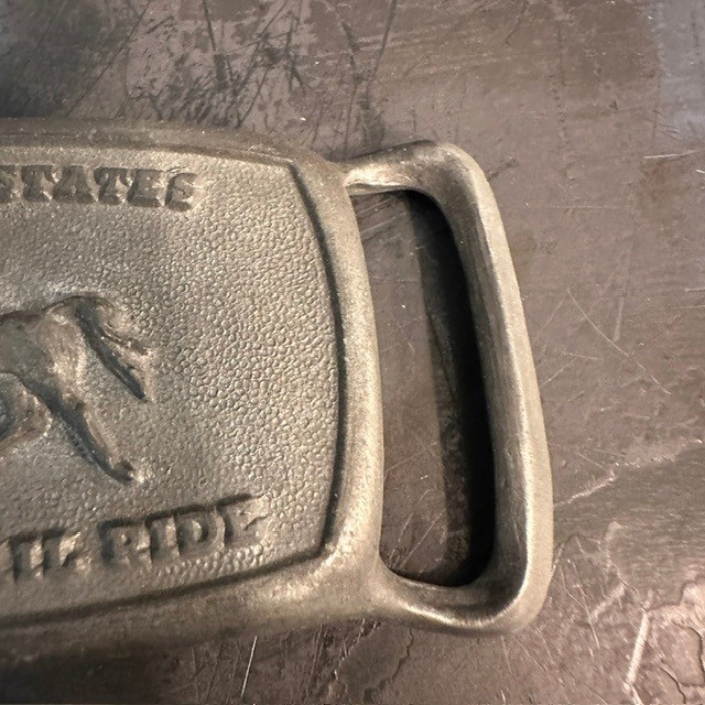 Vintage United States 25 Mile Trail Ride Belt Buckle Horse Equestrian
