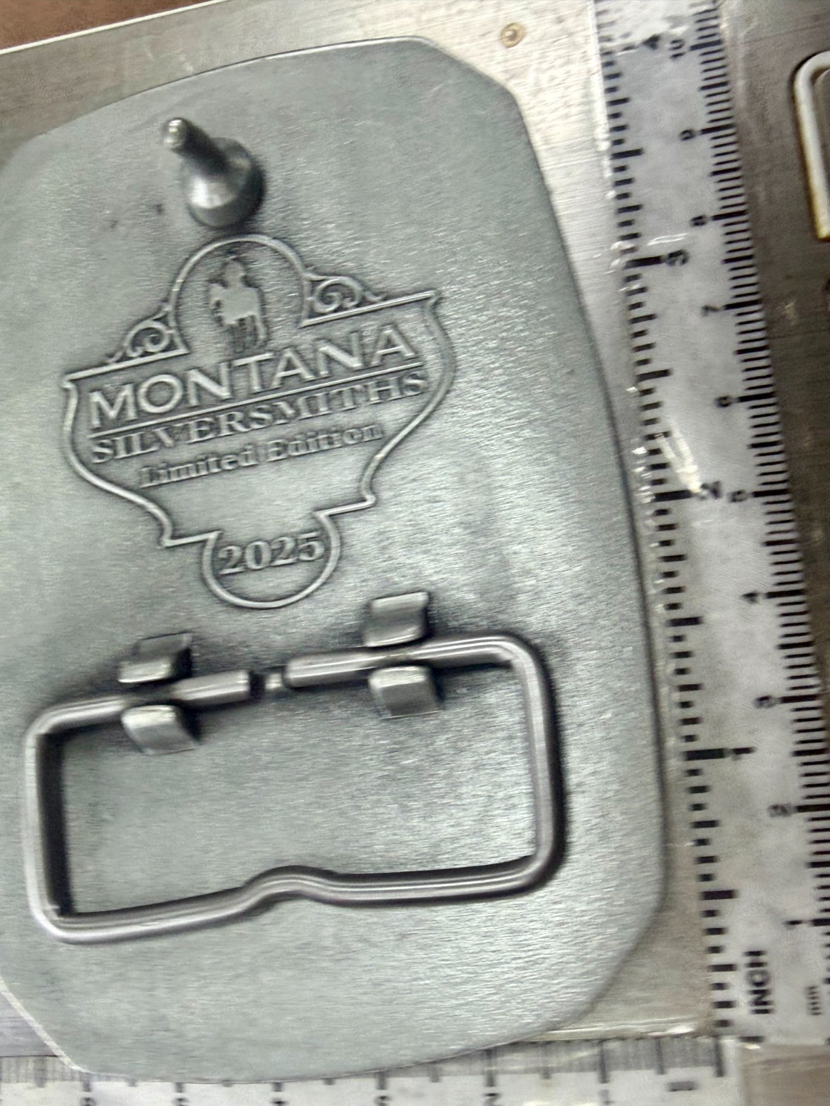 2025 Pendleton Whiskey Let&rsquo;er Buck Rodeo Cowboy Montana Silversmiths Belt Buckle