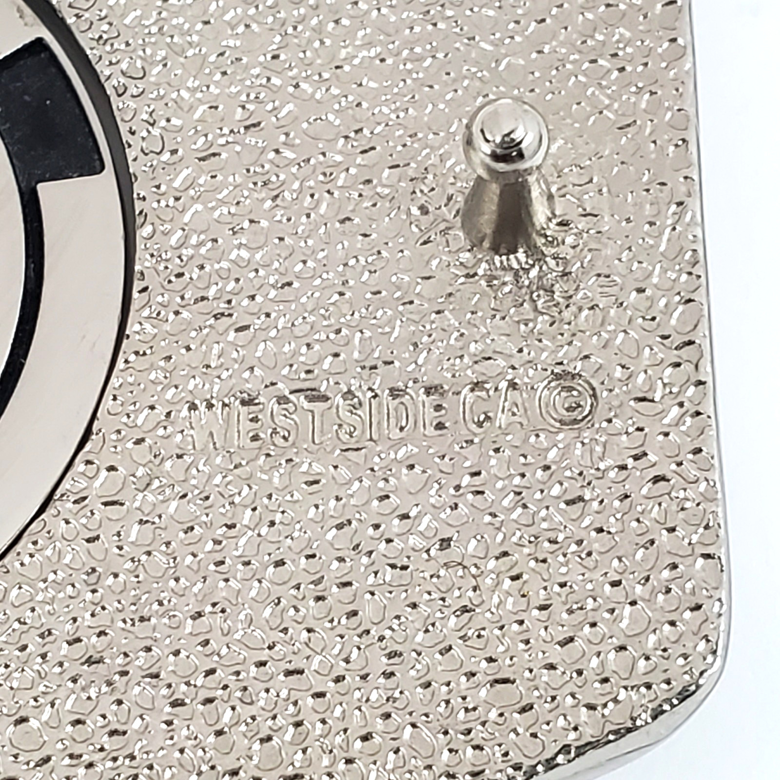 Skeleton & Bones Crossed Reversible Spinning Belt Buckle