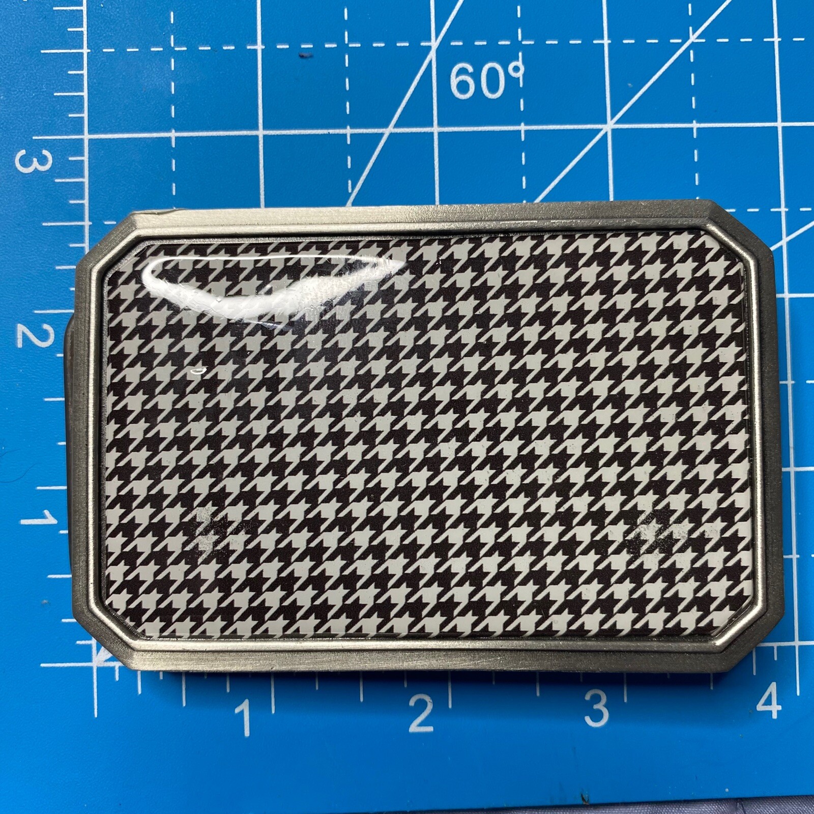 Great American Products Black and White Patterned Belt Buckle SKA PUNK 2004