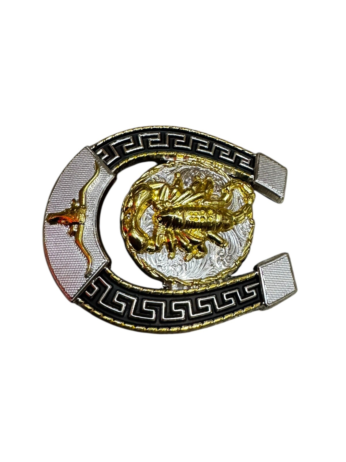 Western Cowboy Style Buckle Scorpion Hebilla Vaquera Con Alacran Herradura