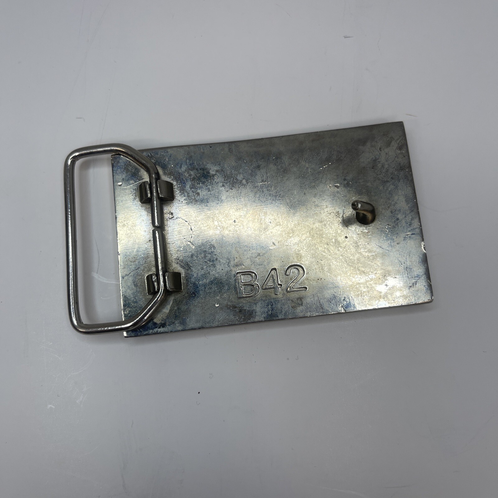 Canada Canadian Red Maple Leaf Flag Hockey Belt Buckle