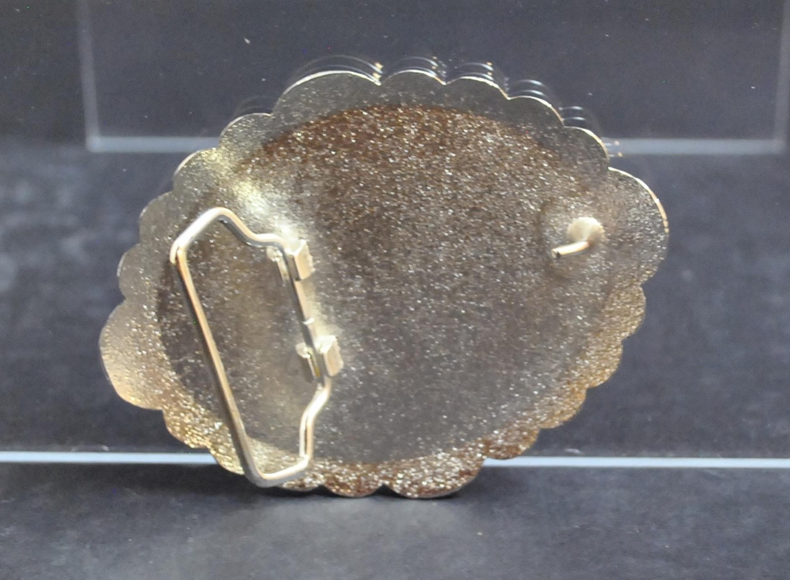 NWOT Horse Cowboy Bucking Bronco Belt Buckle Silver Tone Oxidation Design 4&Prime; G8