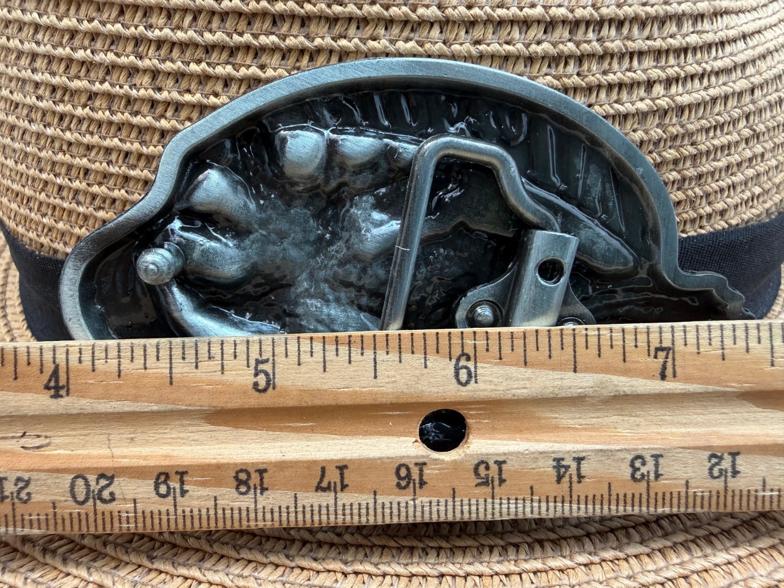 Antiqued Silver LIVE to RIDE, RIDE to Live Eagle Belt Buckle