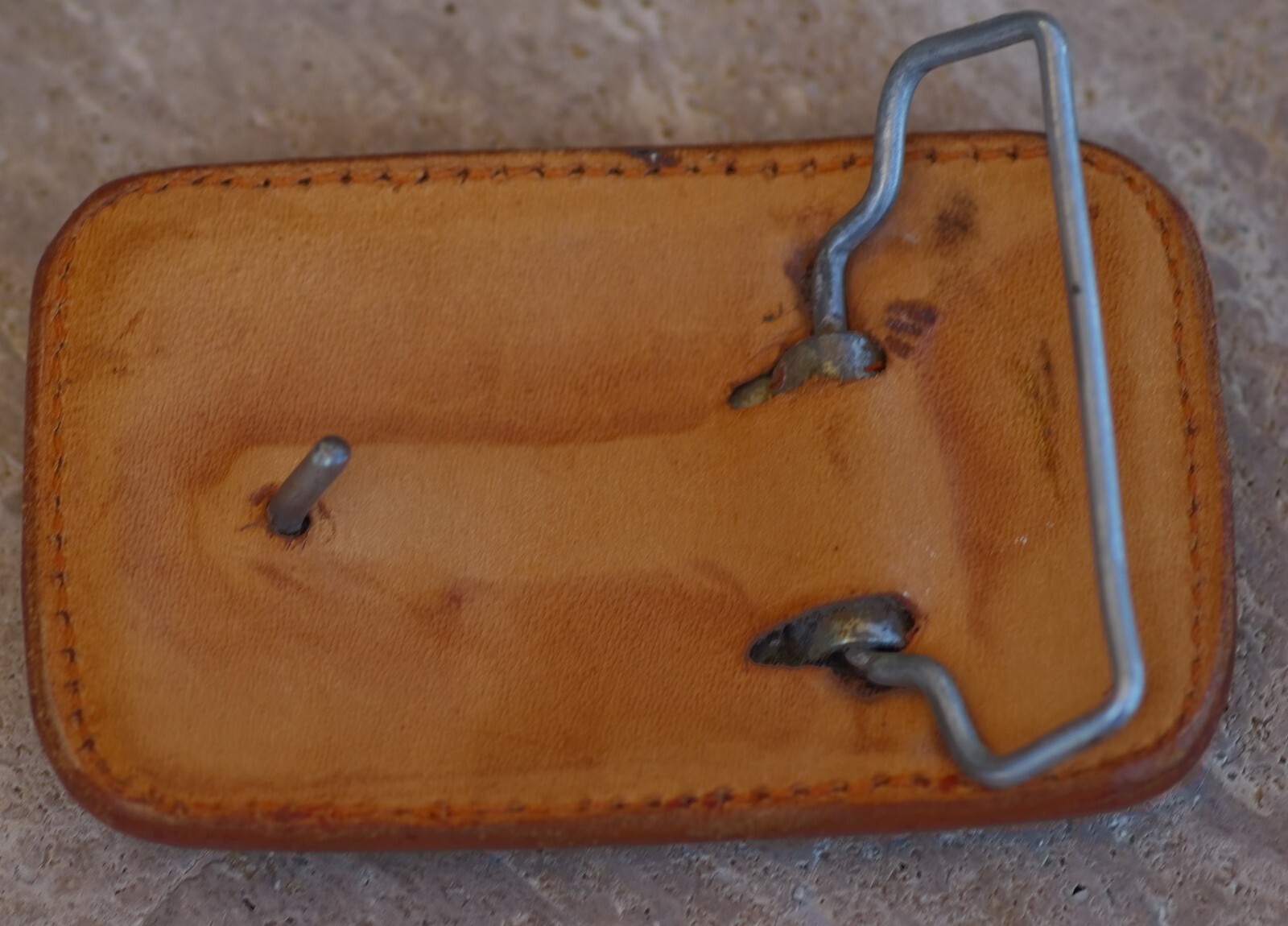 BELT BUCKLE Leather Cowboy Aztec Style High Quality Handcrafted in Mexico