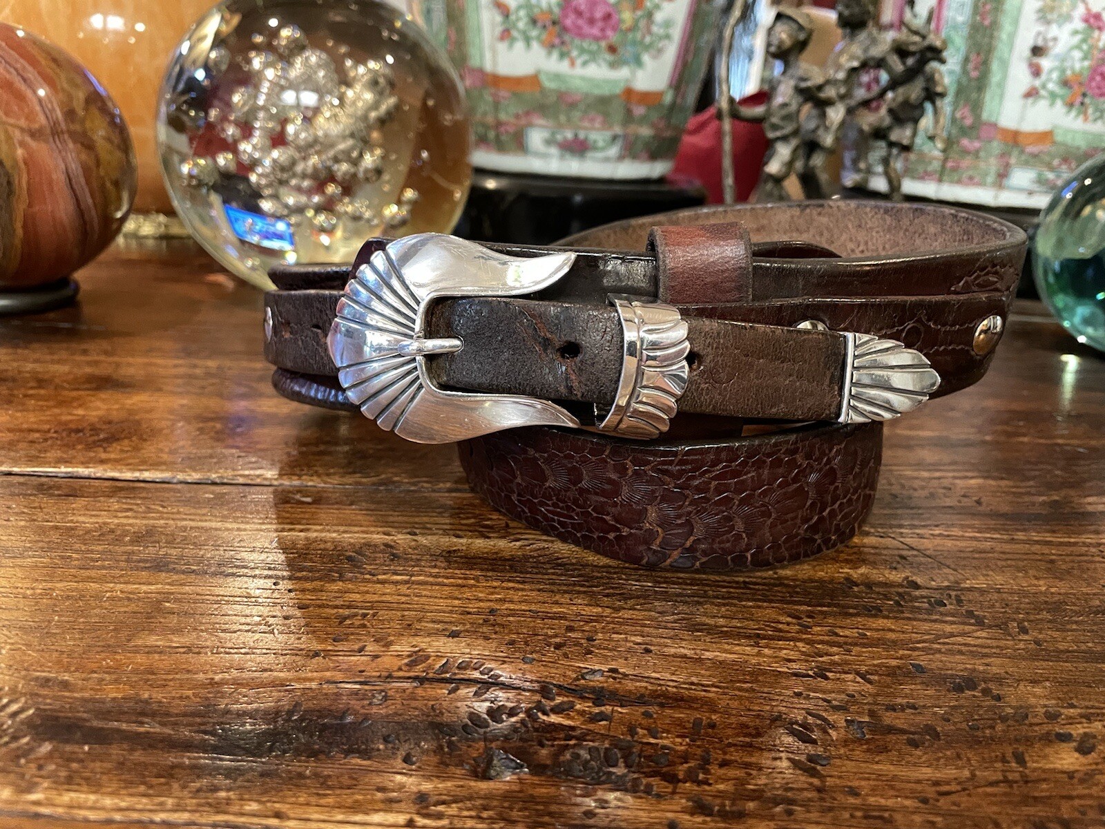 Alexander Kalifano James Reid Style Sterling Silver Belt Buckle 39-40-1.5”🐂✅