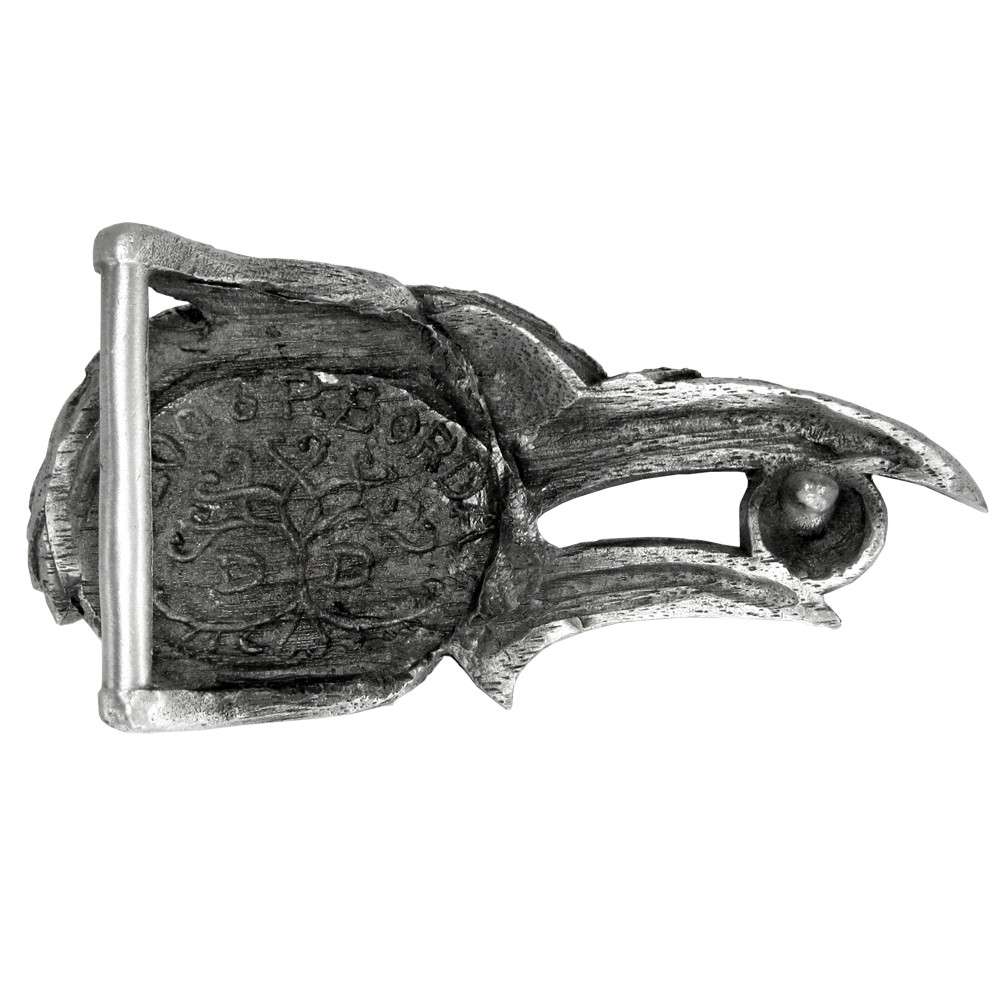 Pewter Celtic Knot Raven Belt Buckle – Dryad Design Crow Bird – Made in the USA