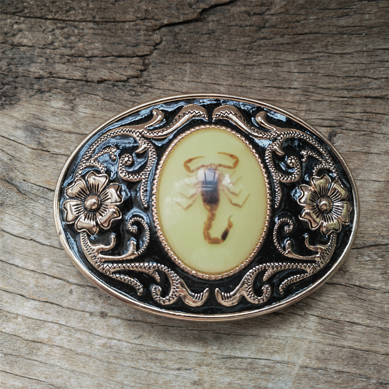 Lumious Scorpion Mens Belt Buckle – Western Cowboy Buckle