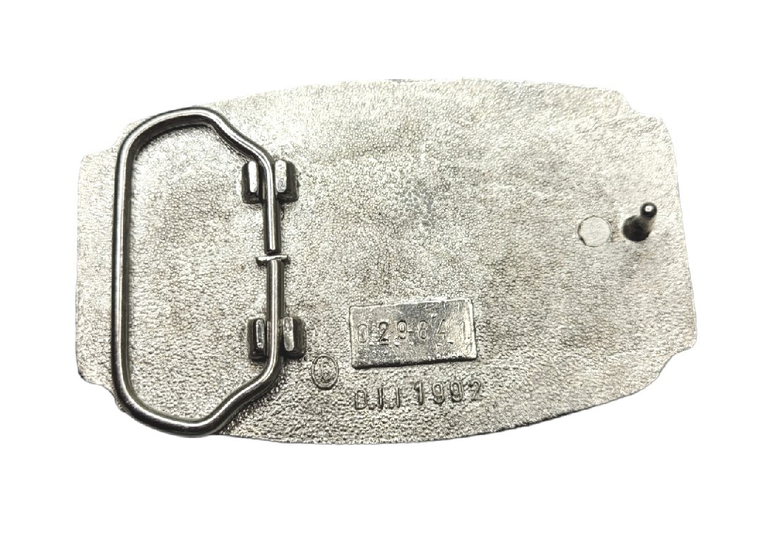 World War II Remembered Belt Buckle Silver Gold Tone 1992