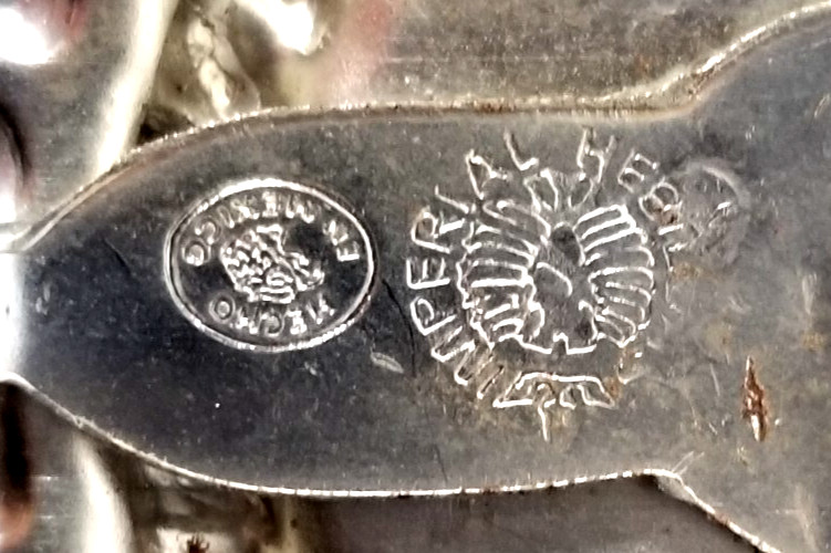 VTG 1970s Imperial Hebillas Belt Buckle Hencho Mexico w American Eagle Patriotic