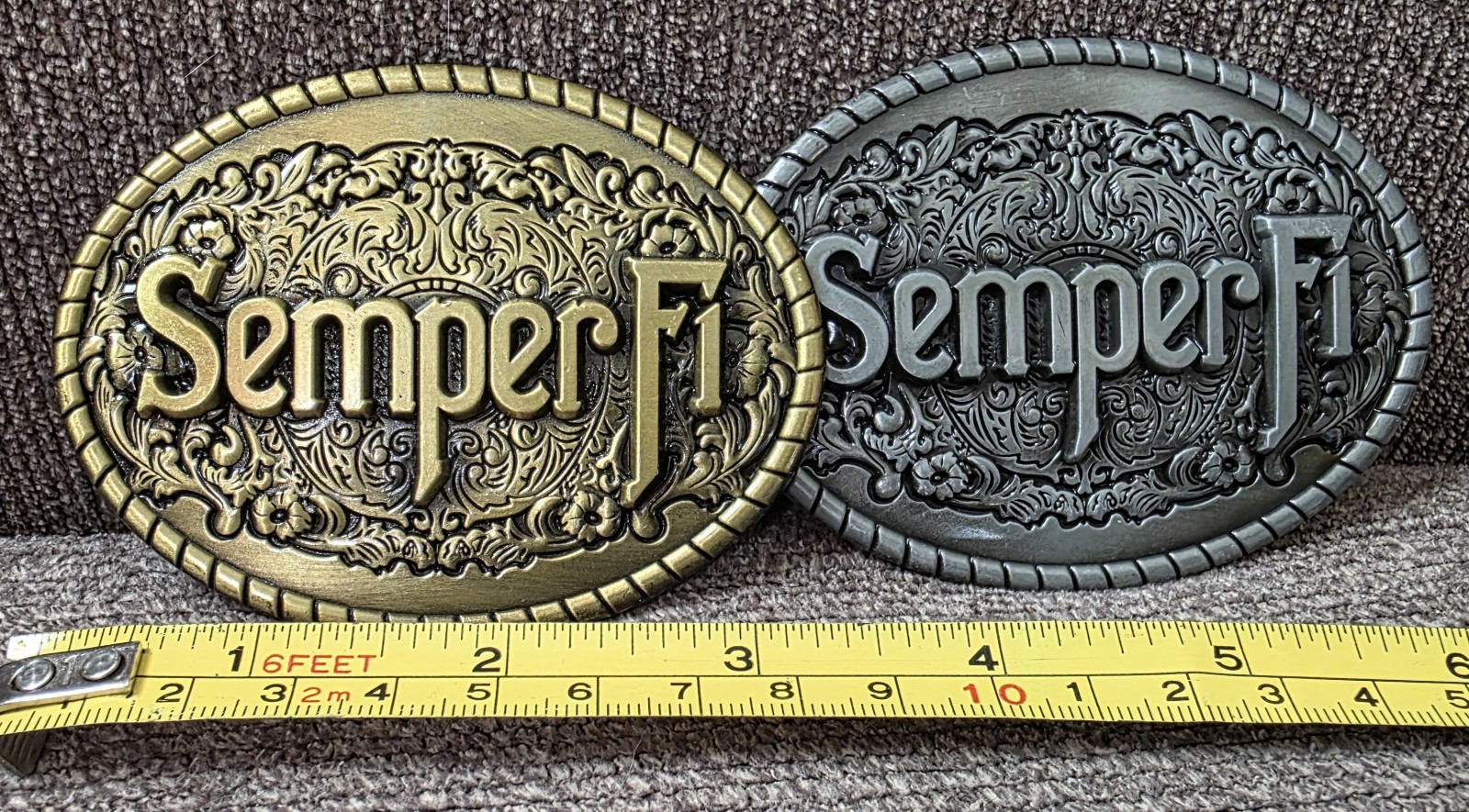 Marine Corps USMC Semper Fi Military Belt Buckle Oval Metal Men choose color