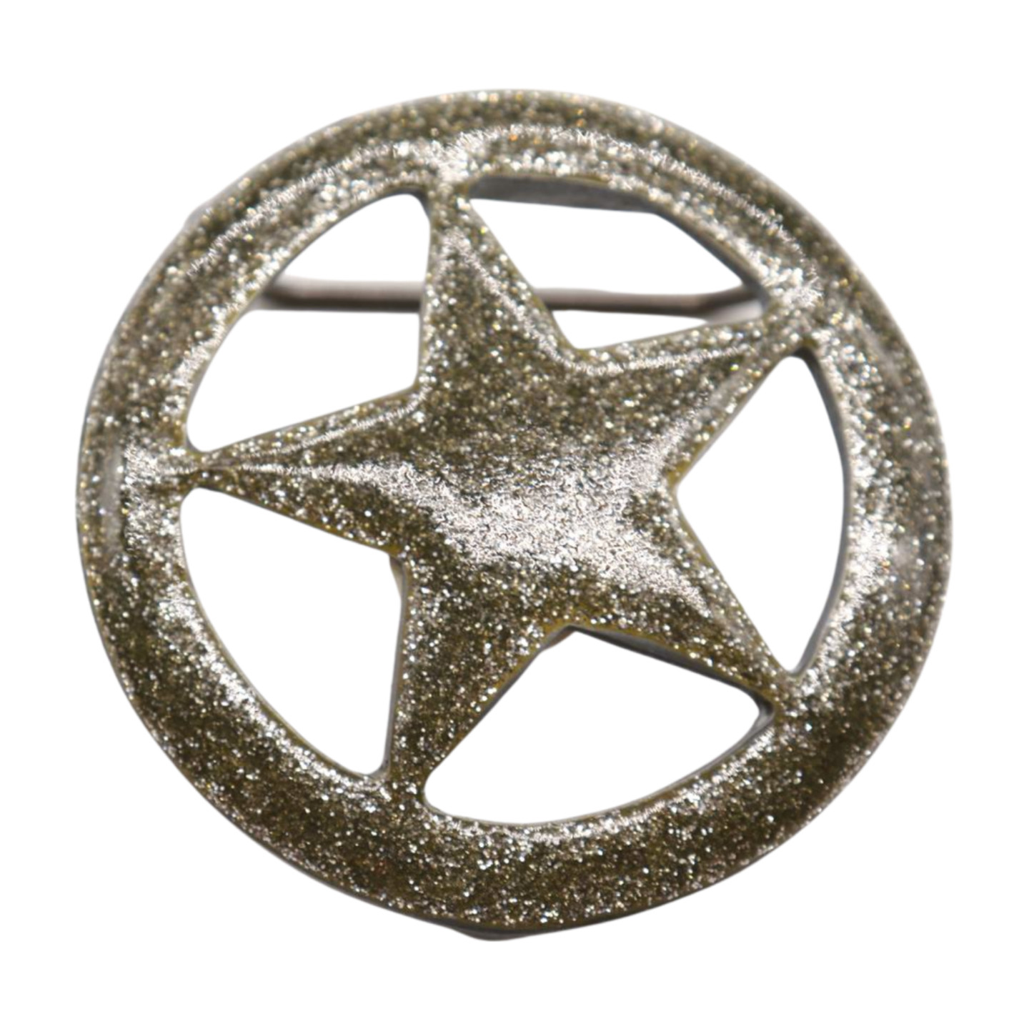 Men Women Belt Buckle Silver Metal Texas Lone Star Glitter Teen Kids Style TX