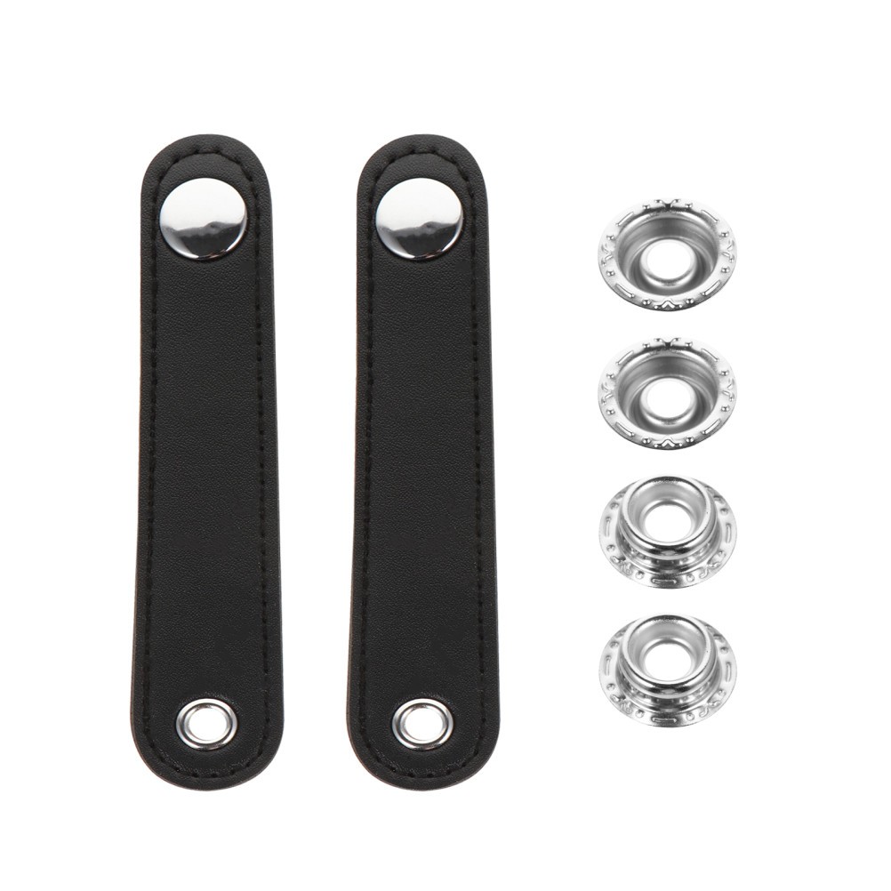 2Pcs Universal Black Bellows Buckle Belts for Instrument with Fine Design
