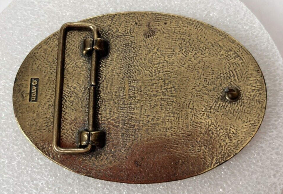 Antique Car Avon Vintage Model T Brass Automobile Vehicle Belt Buckle