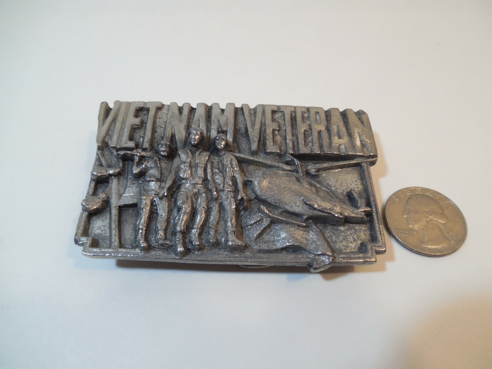 1983 Bergamot Brass Works Vietnam Veteran Belt Buckle ~ Made In USA