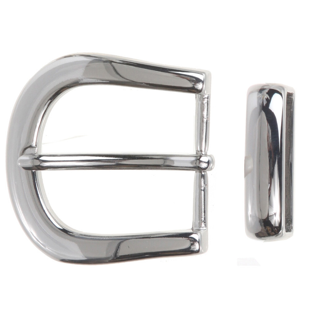 1 1/4&Prime; (32 mm) Nickel Free Single Prong Horseshoe Belt Buckle Set