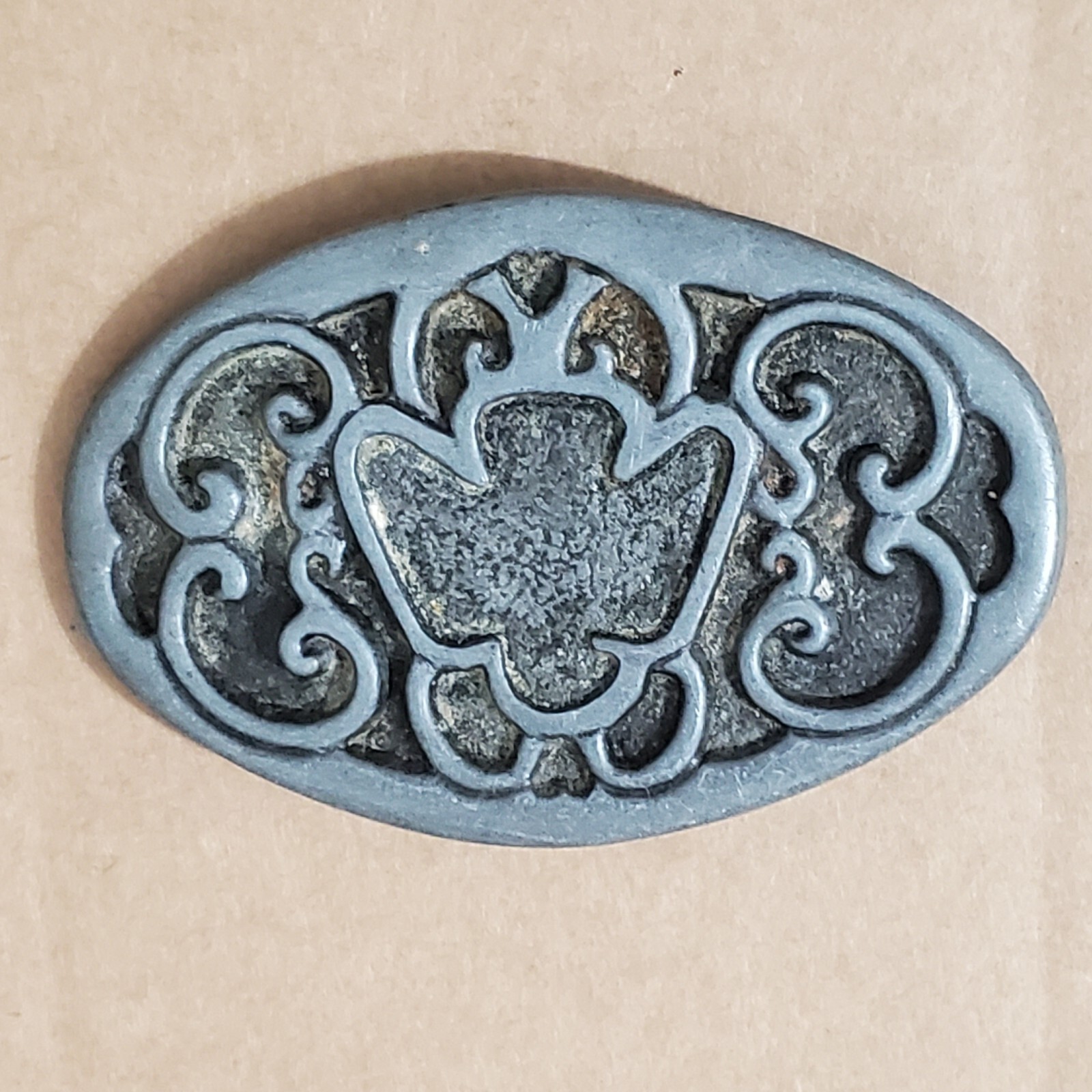 Men&rsquo;s Belt Buckle Western Eagle Design. Estate Find