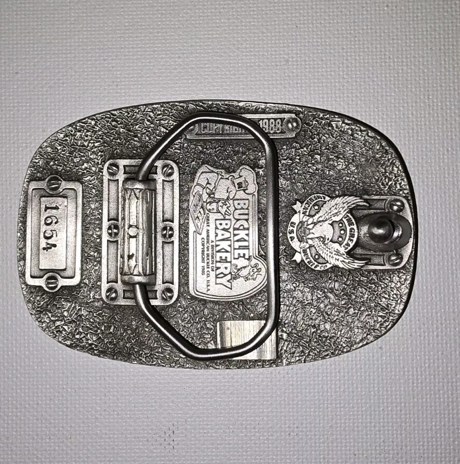 Police Numbered Finest Law Enforcement We Serve and Protect Belt Buckle 1988