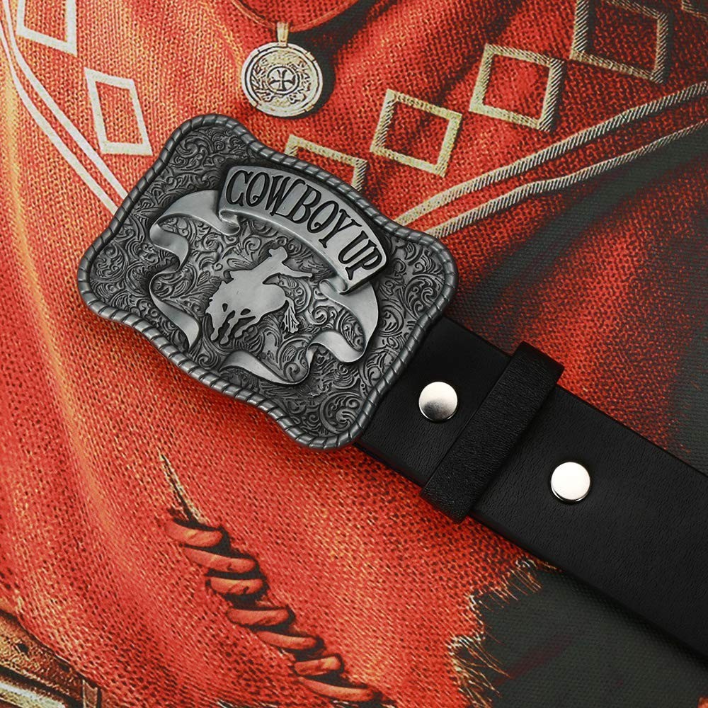 Vintage Cowboy Up Western Belt Buckle for Men & Women – Unique Western Style Acc