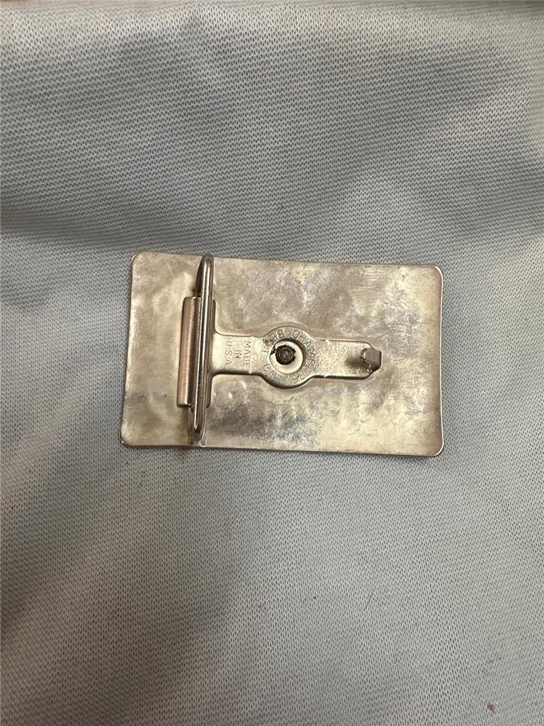Vintage Chambers Western Covered Wagon Belt Buckle