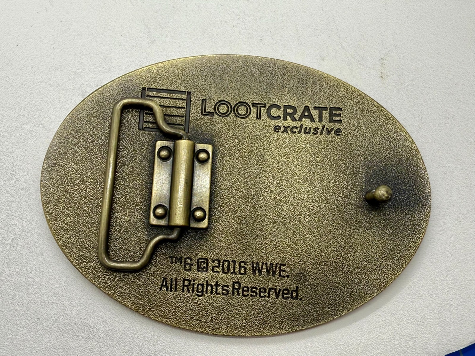 2016 WWE Wrestling Dean Ambros Lootcrate Exclusive Vintage Belt Buckle