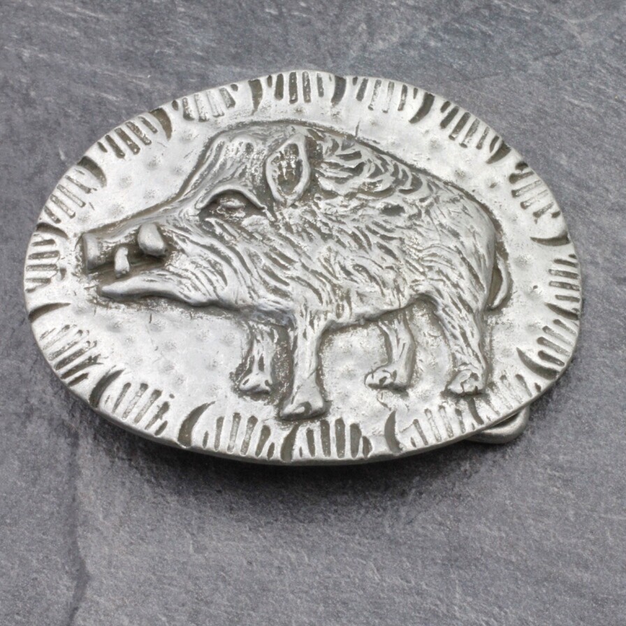 Gürtelschnalle Wildschwein, Trachten Wildschwein Buckle für 4 cm Gürtel gs121