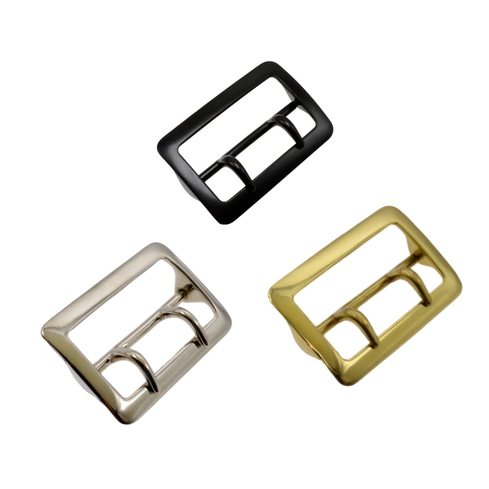 JAY-PEE Solid Brass Sam Browne Replacement Belt Buckle Black Chrome Brass