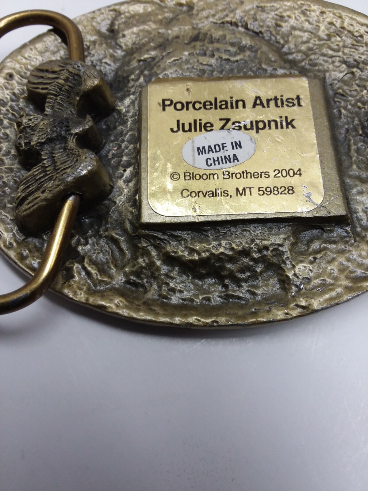 Artistic lnpression EAGLE belt buckle designed by Julie Zsupnik, 2004