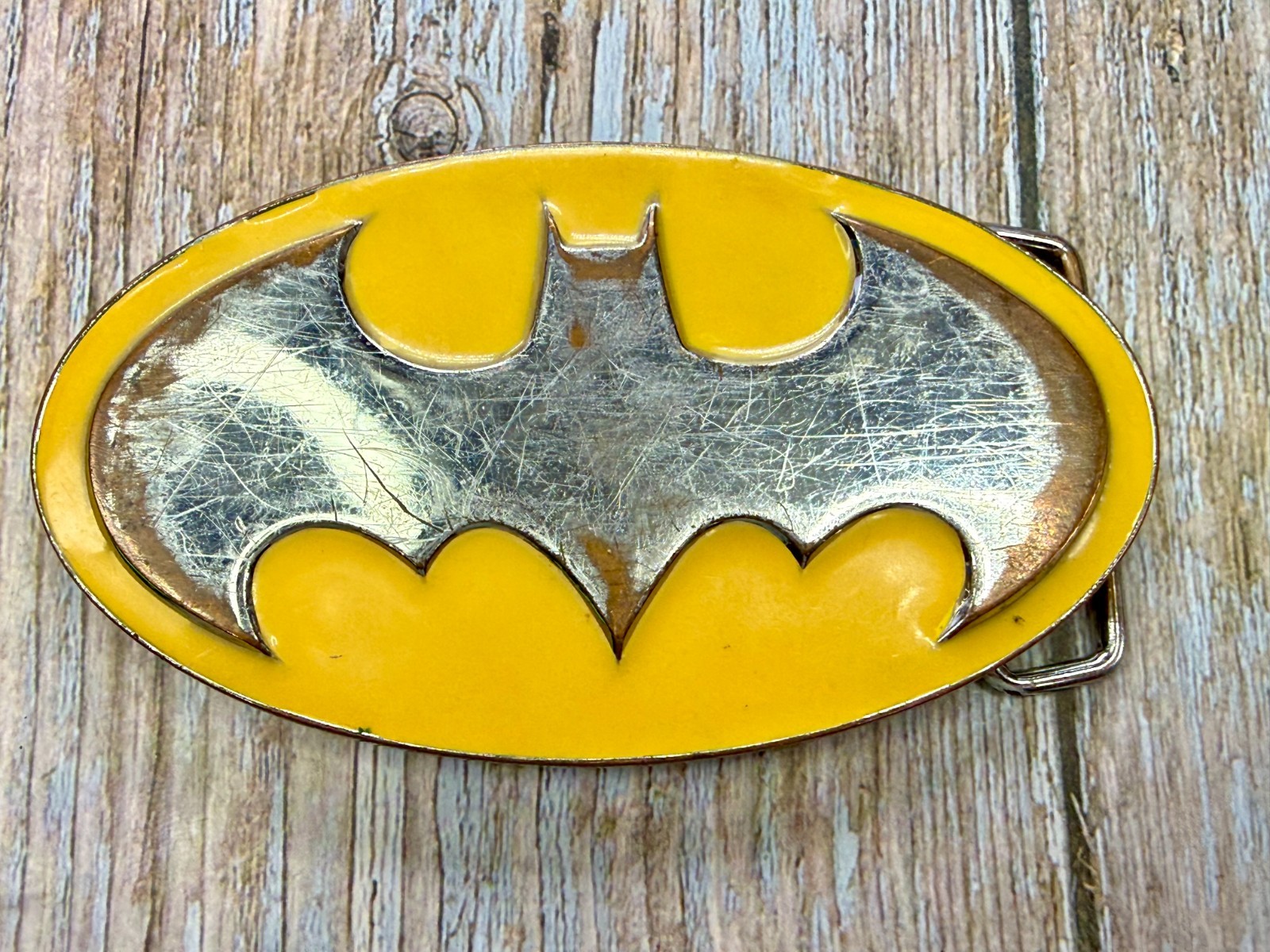 Used Batman Dc Comics Superhero S11 Belt Buckle To Restore / Re-Paint