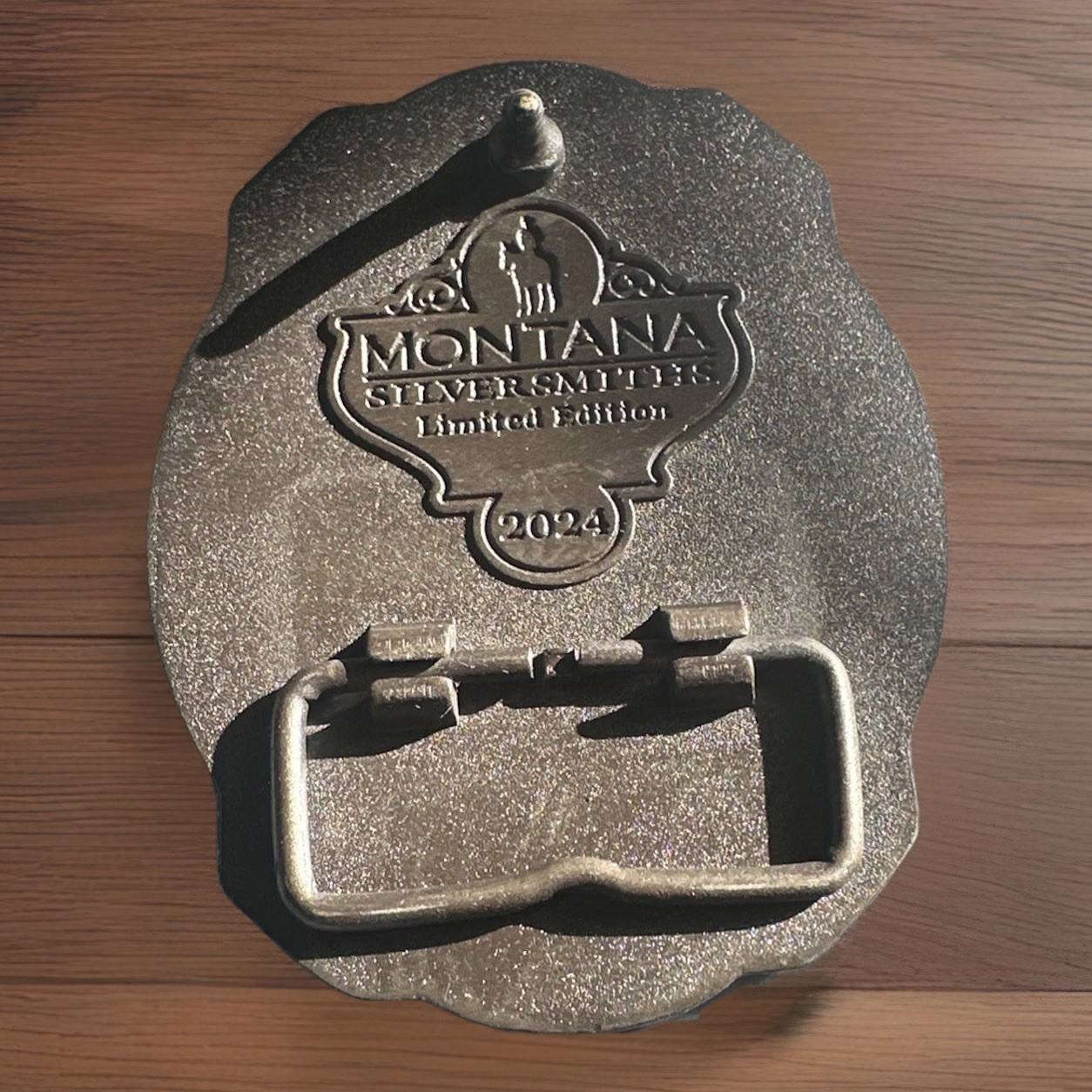 Pendleton Whiskey Belt Buckle 2024 Let&rsquo;er Buck Promo Montana Silversmiths GMP488