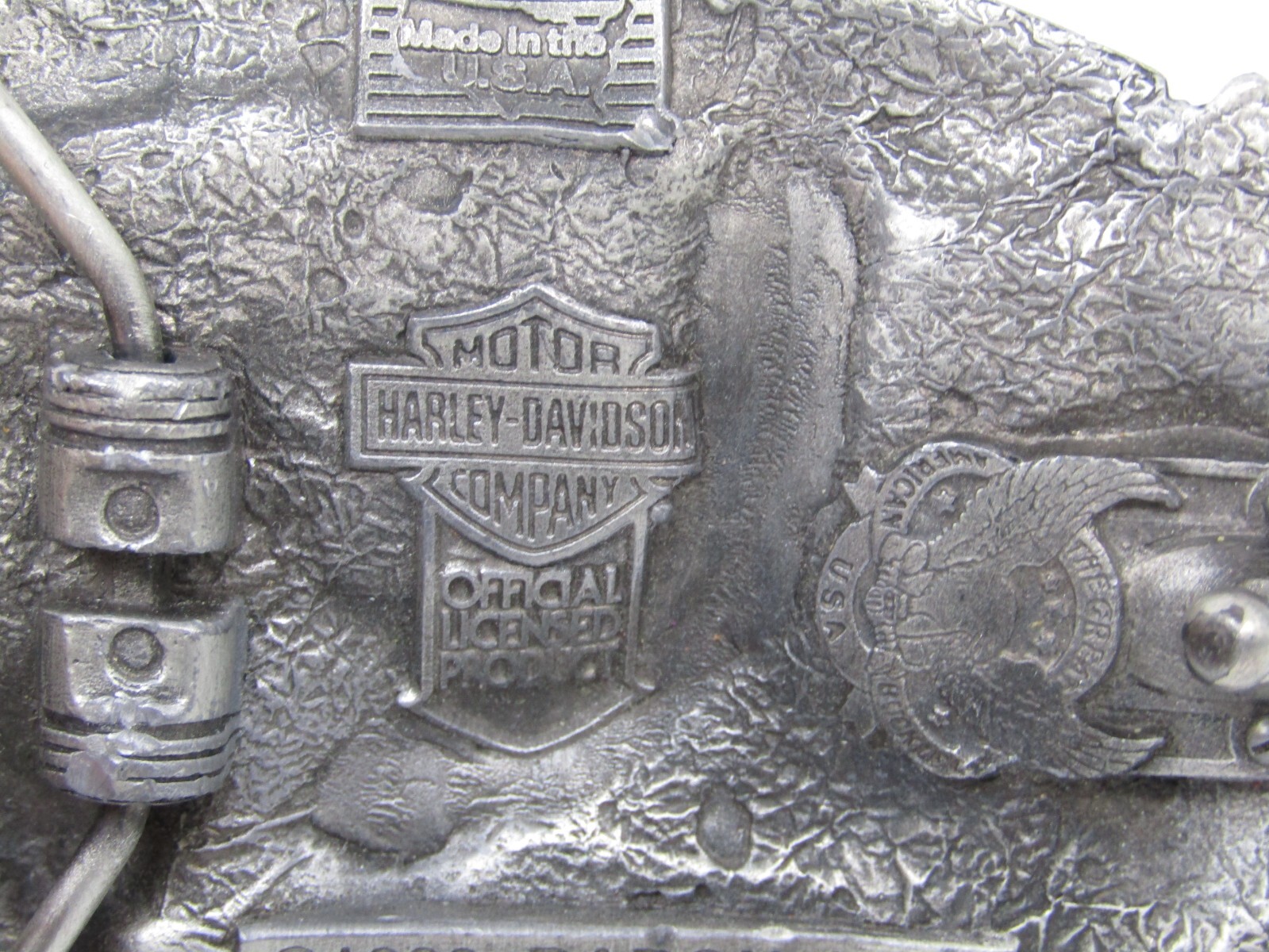 Harley Davidson Vintage Eagle Biker Belt Buckle Lord of Asphalt 1992 Baron USA