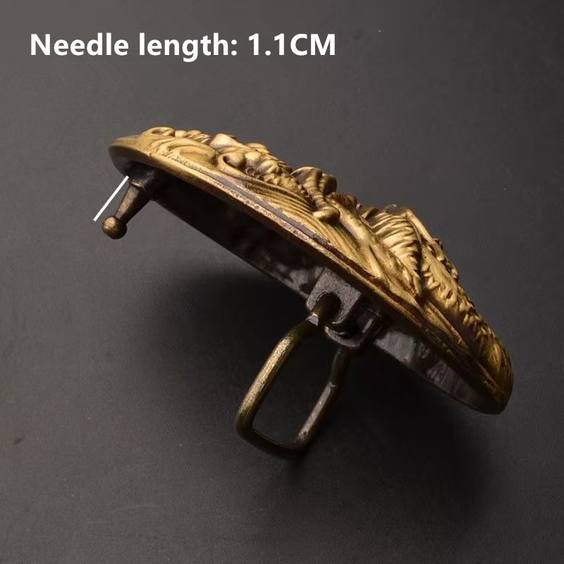 Yuhua Dragon Belt Head Brass Belt Buckle Head Men&rsquo;s Outer Wear Smooth Buckle