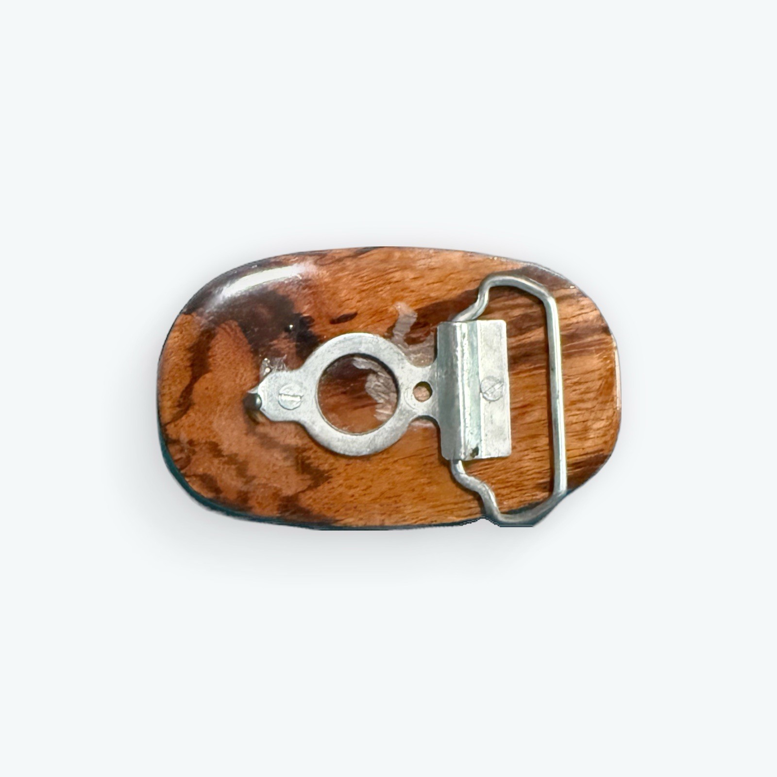 Vintage Wooden Belt Buckle – Classic Rustic Handmade Style