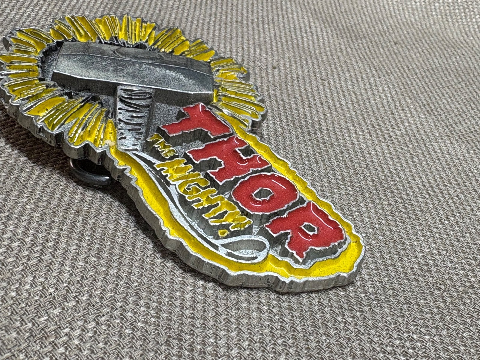 Thor Marvel Comic Belt Buckle Mobtown 2005 Metal 4&Prime;