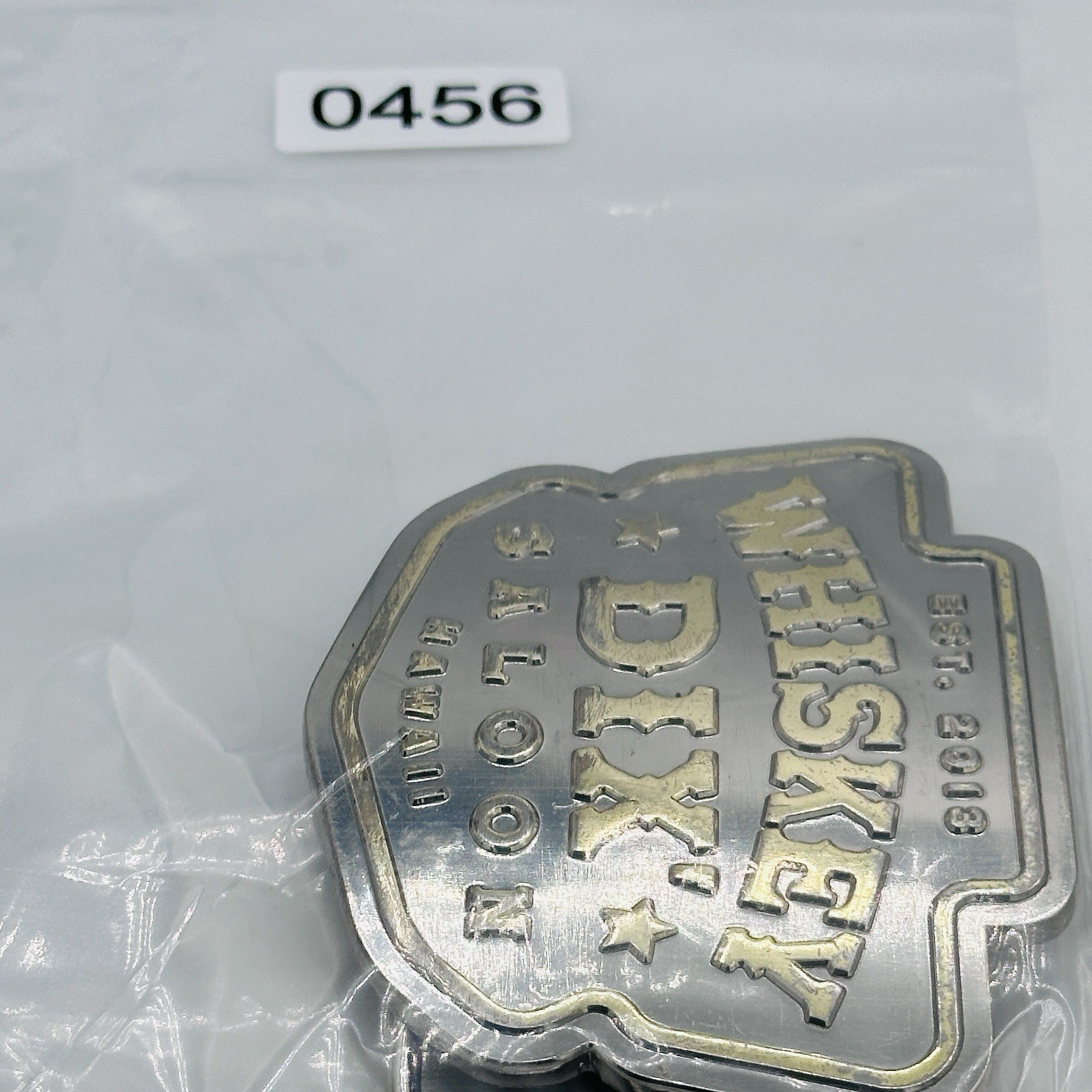 Whiskey Dix&rsquo; Saloon Hawaii Belt Buckle EST. 2013 Official Venue Merchandise