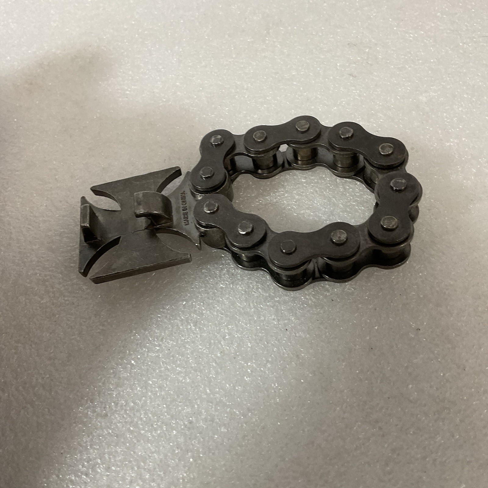 West Coast Choppers Chain Belt Buckle Bottle Opener VGC Metal Biker Style