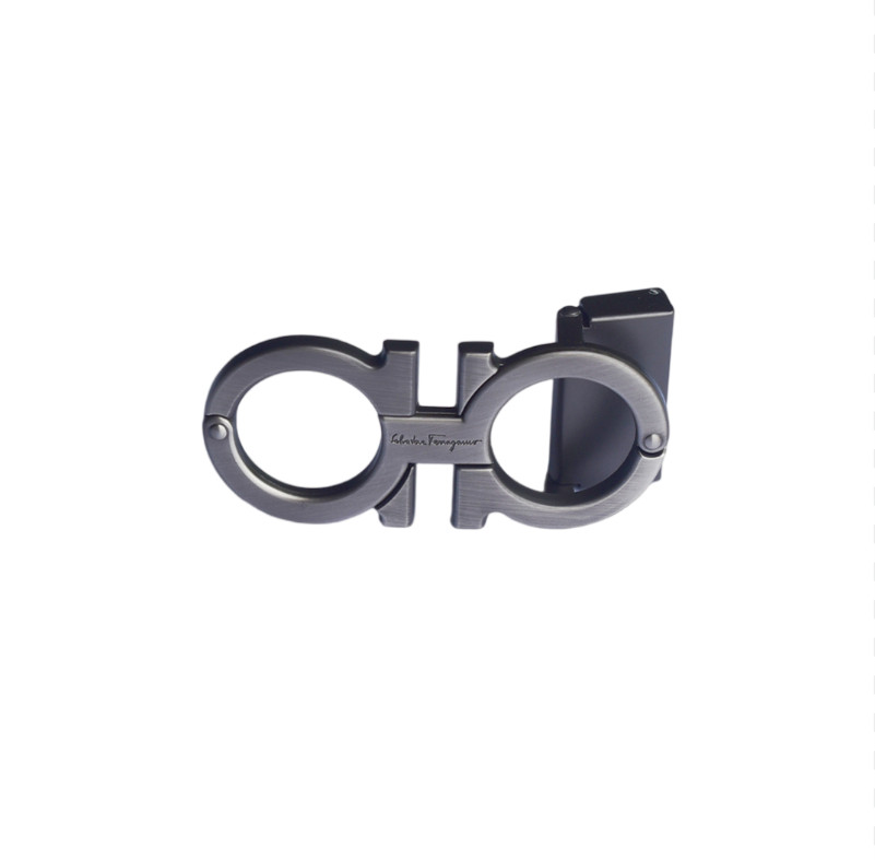 Salvatore Ferragamo Gancin Belt Buckle gunmetal grey for 34-35mm leather belt