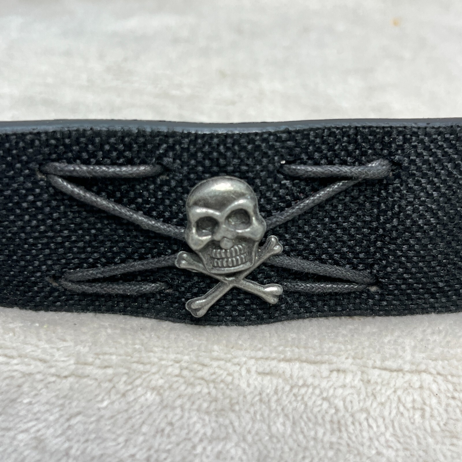 Pirate Jolly Roger Belt Buckle With Belt Pewter Silver Tone Swashbuckler 4&Prime;x3&Prime;