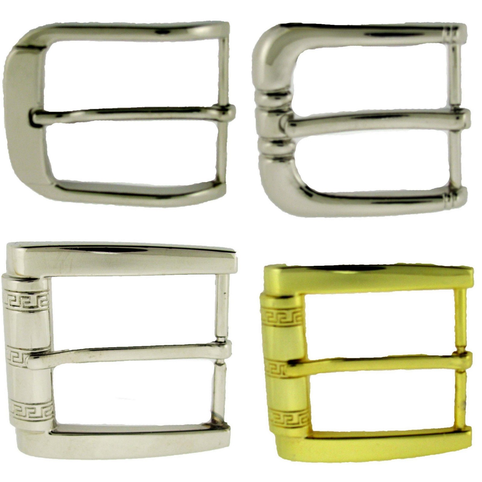 Pin Belt Buckles for Men&rsquo;s Belt 1.50 Inch Stainless Steel Single Prong Silver