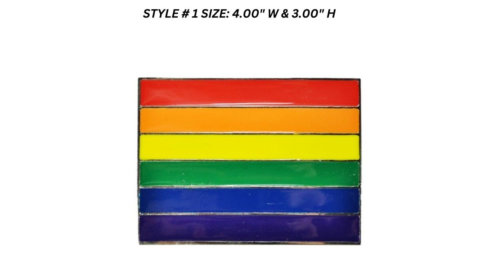 LGBTQ ONE LOVE RAINBOW MULTICOLORED FLAG BELT BUCKLES NEW COSTUME HALLOWEEN GIFT