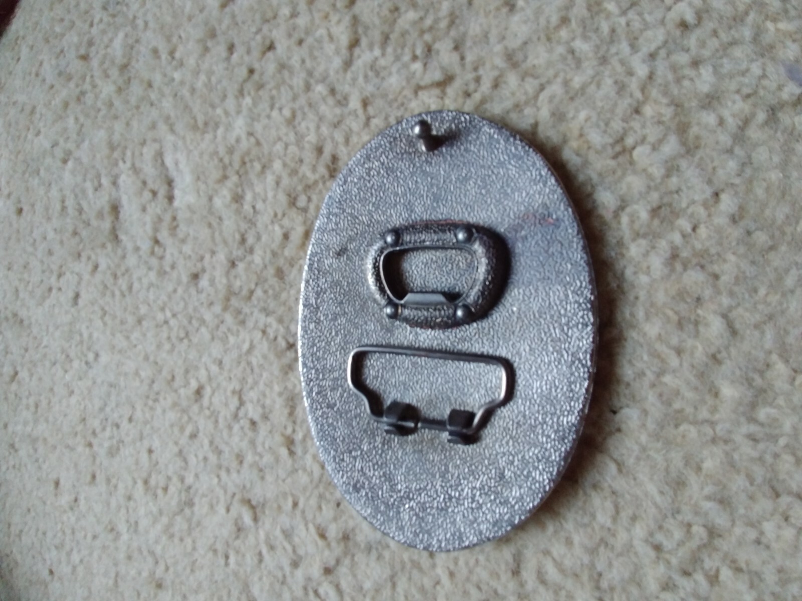 Collectible Beer Belt Buckle Red Enamel-Corona Light -Belt Buckle Bottle opener