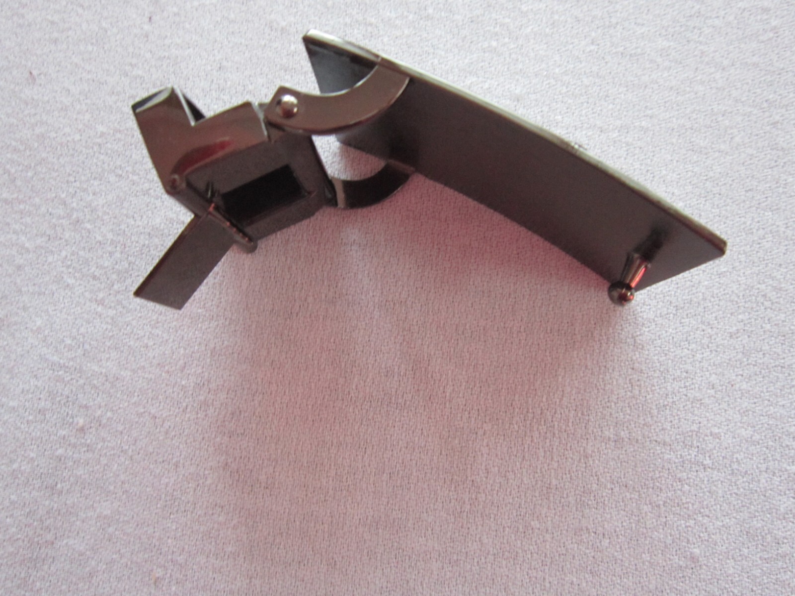 Western HORSE Bronco BELT BUCKLE Brushed METAL Slide Style Like New