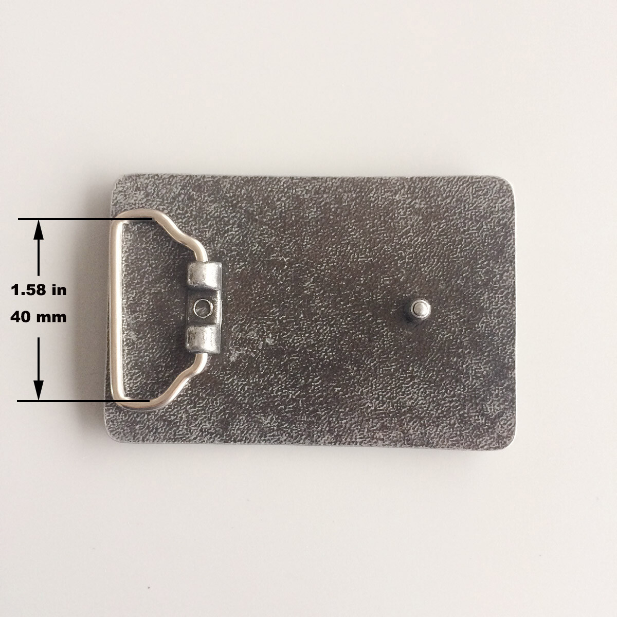 Antique Brushed Silver Rectangle Blank Belt Buckle for Engraving also US Stock