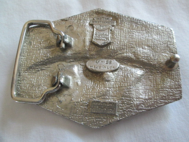 Vintage Harley-Davidson HD 2 Eagles Bar & Shield Belt Buckle Harmony Design USA